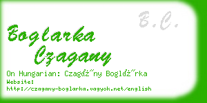 boglarka czagany business card